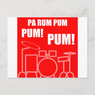 Pa Rum Pum Pum Pum Postkarte