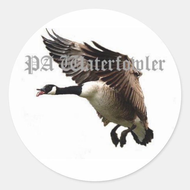 Pa Waterfowler Gänse Sticker (Vorderseite)