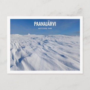 Paanajarvi Nationalpark Winter Schneelandschaft Postkarte