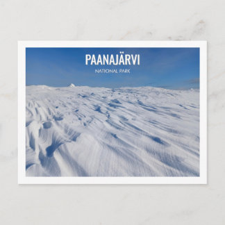 Paanajarvi Nationalpark Winterlandschaft Schnee Postkarte