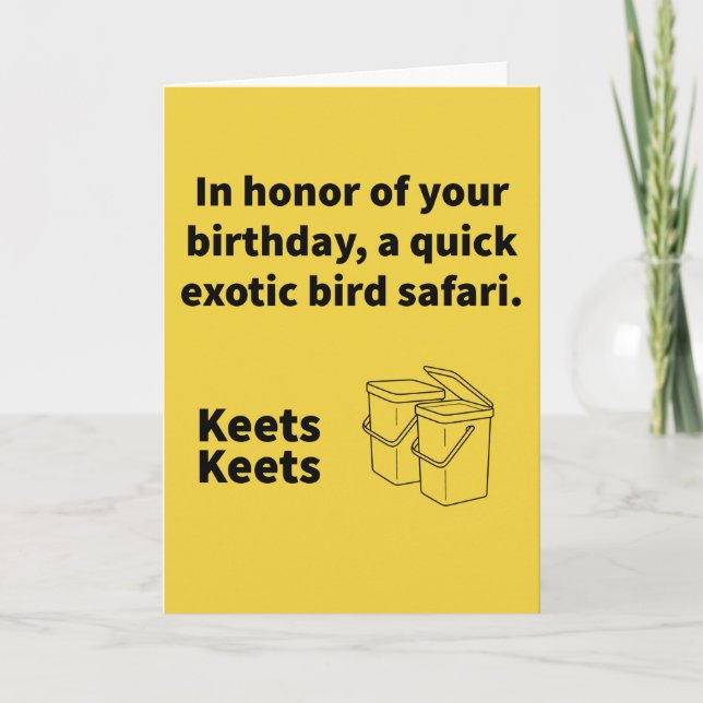 Paar A Kees - Geburtstag Karte (Vorderseite)