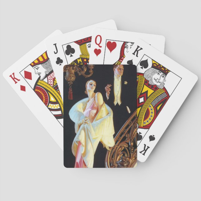 Paar absteigende Treppe, 1923 von Leyendecker Spielkarten (Rückseite)