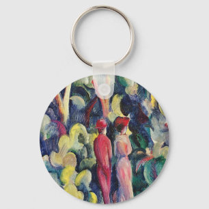 Paar auf der Forststraße von August Macke Schlüsselanhänger