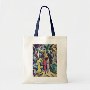 Paar auf der Forststraße von August Macke Tragetasche
