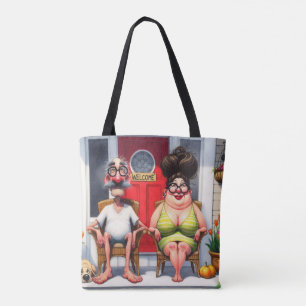 Paar auf der Veranda Tasche