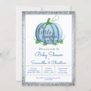 Paar Baby Shower Boy Little Pumpkin Fall  Einladung