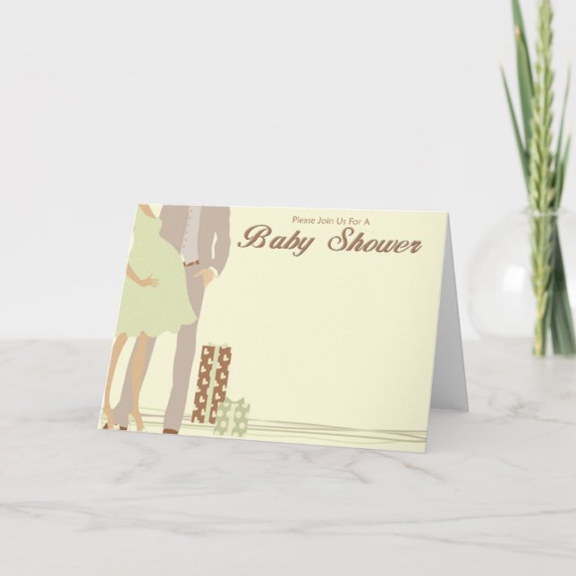 Paar Babydusche Einladung (Vorderseite)