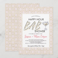 Paar Babydusche | Happy Hour Card