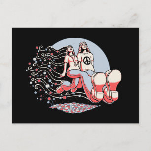 Paar beim Truckin' Postkarte