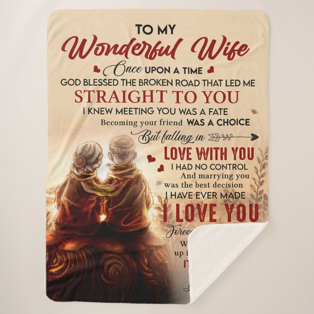 Paar bis wunderbare Ehefrau einmal auf einmal Husb Sherpadecke (Vorderseite)