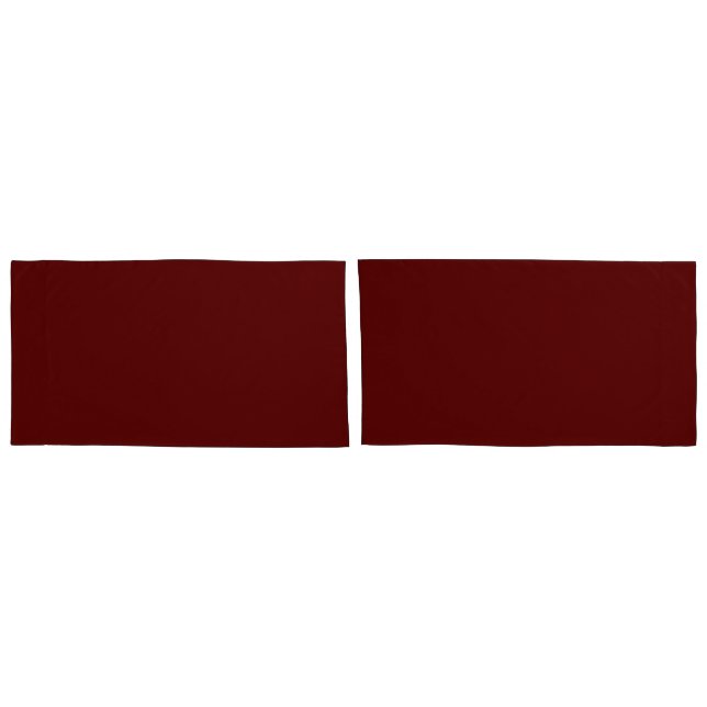 Paar Burgund Kissenbezug (Rückseite-Set)