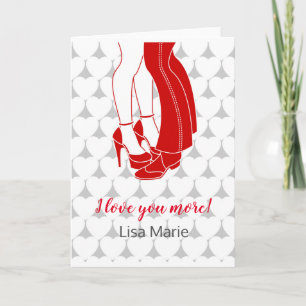 Paar, das am Valentinstag küssst Karte