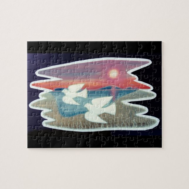 Paar der Flying-Tauben (Horizontal)