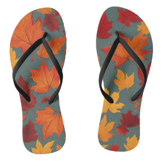 Paar der "Herbstflüster" Flip Flops