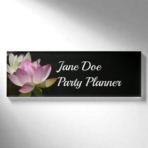 Paar der Lotus-Blume II Namenschild