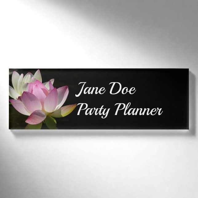 Paar der Lotus-Blume II Namenschild (Vorderseite)