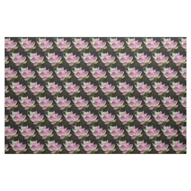 Paar der Lotus-Blume II Stoff (Yard (91,4 cm))