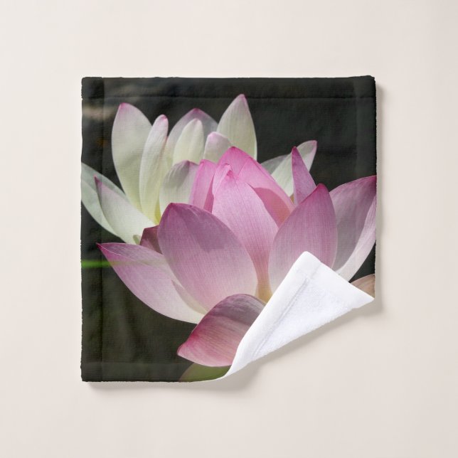 Paar der Lotus-Blume II Waschlappen (Waschlappen)