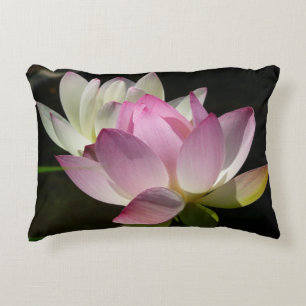 Paar der Lotus-Blume II Zierkissen