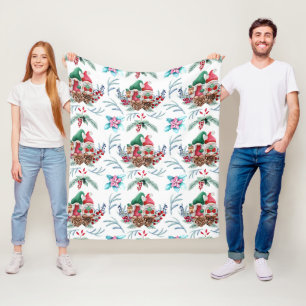 Paar der skandinavischen Gnome Fleecedecke