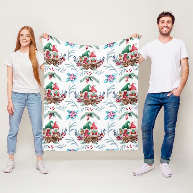 Paar der skandinavischen Gnome Fleecedecke (Beispiel)