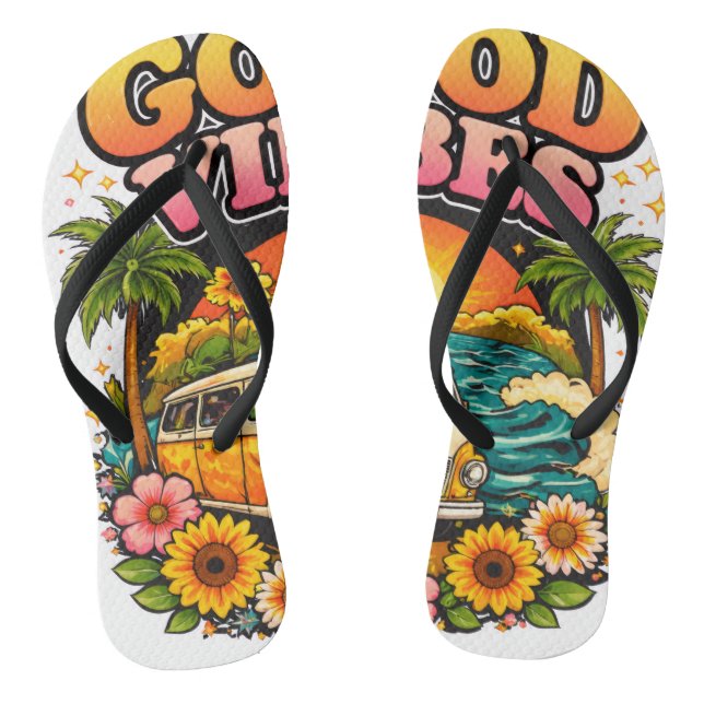 Paar Flip Flops (Fußbett)