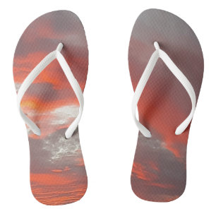 Paar Flip Flops SUNSET  ART AND DESIGN 