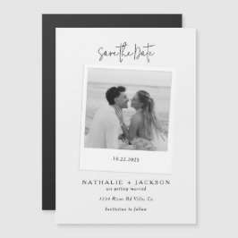 Paar-Fotokarte Hochzeit Termin Merkblatt Magnetisc Magneteinladung