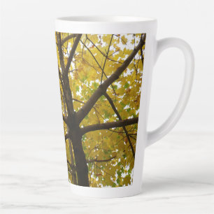 Paar gelber Ahornbäume Herbst Natur Milchtasse