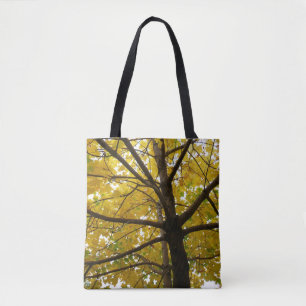 Paar gelber Ahornbäume Herbst Natur Tasche