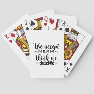 Paar Geschenk Wir nehmen die Liebe an Spielkarten