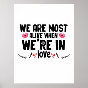 Paar Geschenk Wir Sind Verliebt Poster