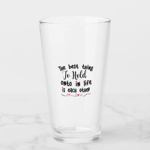 Paar Geschenke das Beste, was zu halten Glas