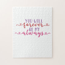 Paar Geschenke werden Sie immer mein immer sein