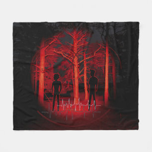 Paar im Wald Fleecedecke
