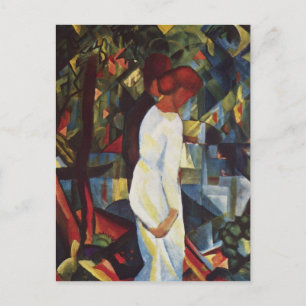 Paar im Wald von August Macke Postkarte