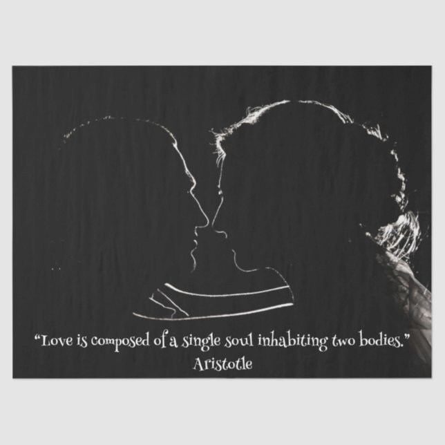 Paar in Liebe Gewebepapier Seidenpapier (Vorderseite)