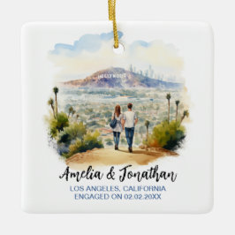 Paar in Los Angeles California Keramikornament