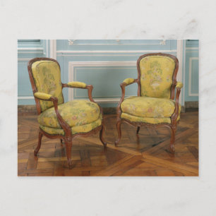 Paar Louis XV Sessel, 1723-74 Postkarte