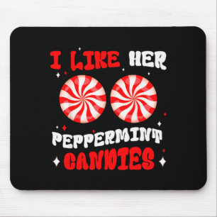 Paar Matching Weihnachten Ich mag ihren Pfeffermin Mousepad