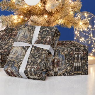 Paar Nussknacker Elegant Klassisch  Geschenkpapier