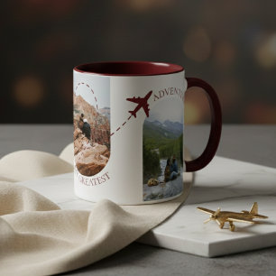 Paar-Reise Größte Abenteuer-Foto Tasse