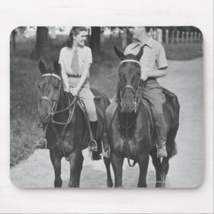Paar-Reitpferde Mousepad