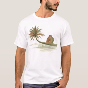 Paar sitzt auf Palme T-Shirt