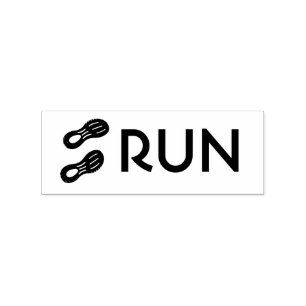 Paar sportlicher Schuhe drucken Gummistempel