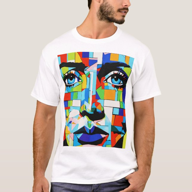 Paar t-Shirt mit elegantem Aussehen (Vorderseite)