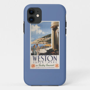 Paar-übersehenküsten-Eisenbahn-Plakat Case-Mate iPhone Hülle