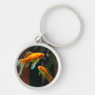 Paar von Lucky Goldfish Schlüsselanhänger
