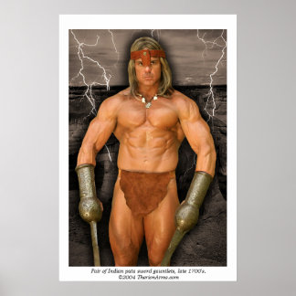 Paar von Pata-Schwertschwertschwertschnupfen - Pla Poster