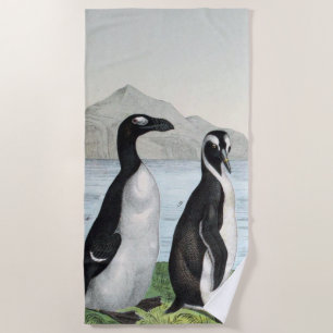 Paar von Pinguinen - Strandtuch